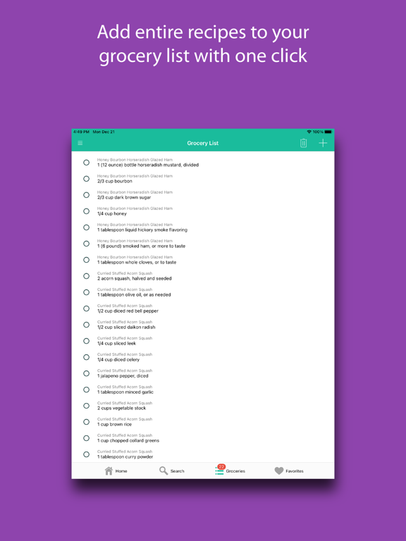 Thanksgiving Recipes & Meals iPad screenshot 5 - Food & Drink app