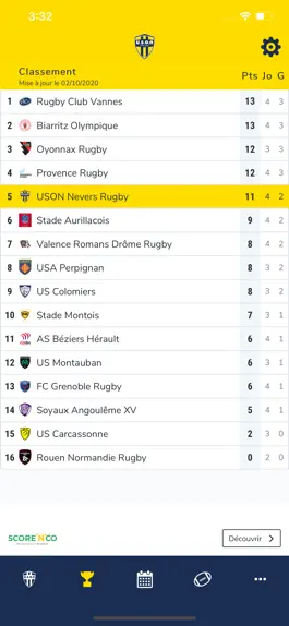 Game screenshot USON NEVERS RUGBY OFFICIEL hack