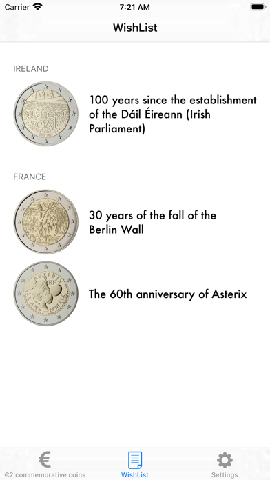 2 Euro coins Screenshot