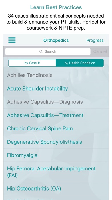 Orthopedics Physical Therapy Screenshot