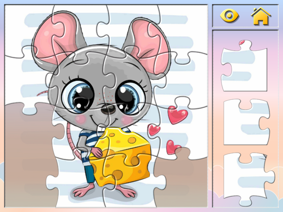 Cute Animals Jigsaw Puzzles iPad screenshot 5 - Games app