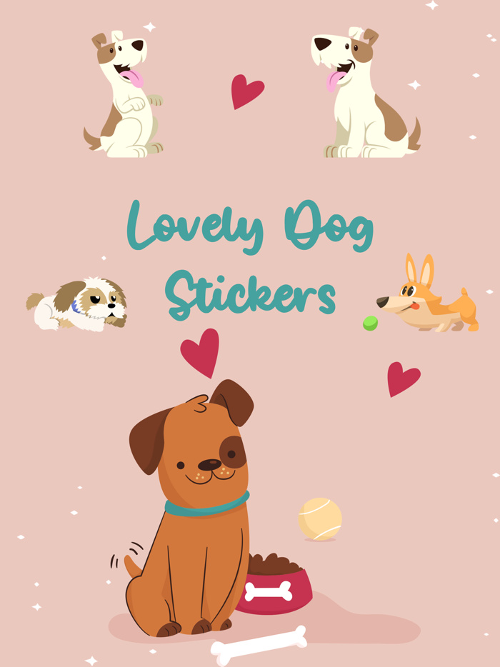 Lovely Dog Stickers Pack