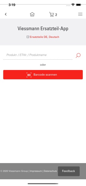 Viessmann Ersatzteil-App im App Store