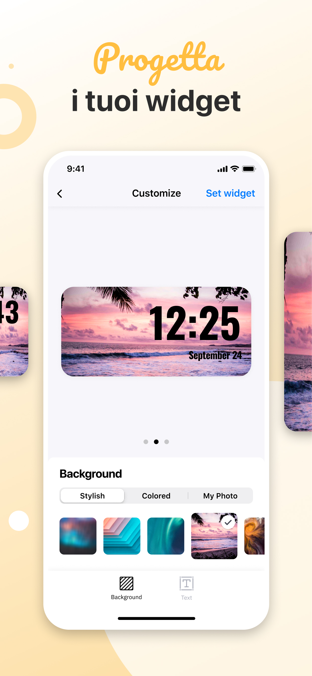 Widget personalizzati