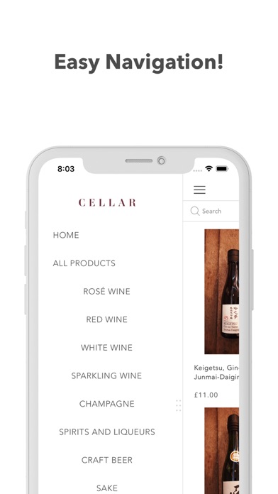 Cellar Wine Shop Screenshot