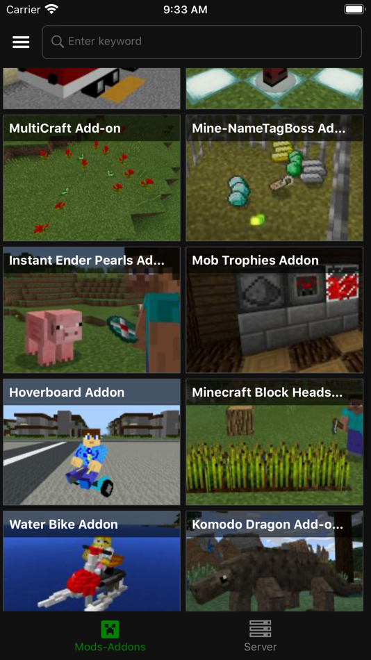 #7. Addons Server for Minecraft PE (iOS) Podle: Giang Pham Thi