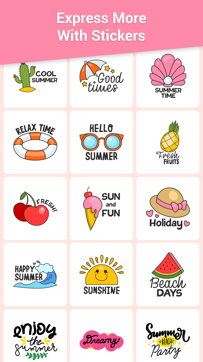 Beach Holiday Stickers Pack