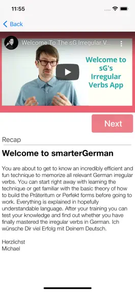 Game screenshot German Irregular Verbs Wizard apk