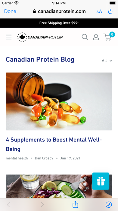 Canadian Protein Screenshot