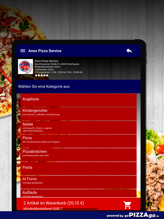 Anos Pizza Service Oberhausen screenshot 8