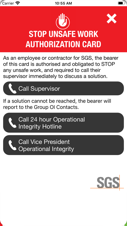 #5. OI Check Status (iOS) 由: SGS Group Management SA