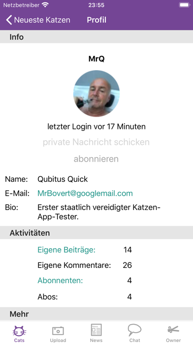 Felisz - Forum für Katzenfotos screenshot