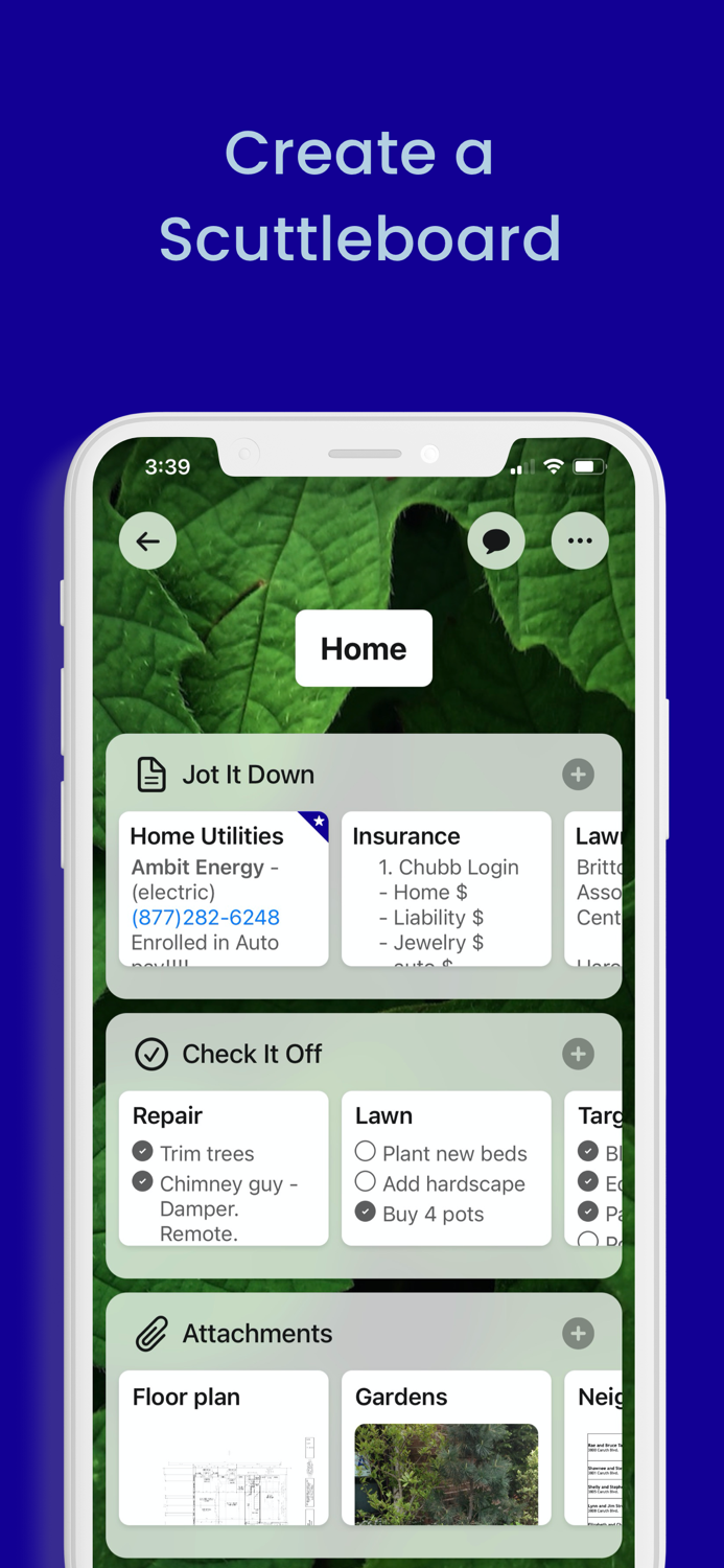 The Scuttle Life. Organized.