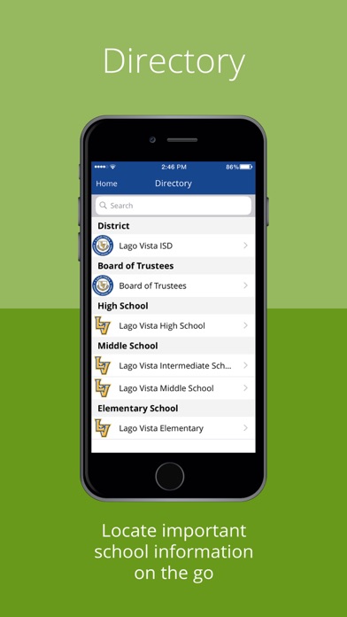 Lago Vista ISD Screenshot