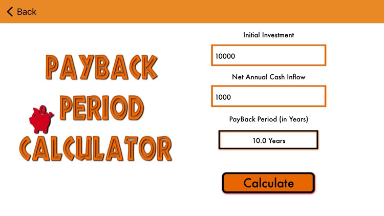 Payback Period Calculator by Van Phuc Dinh