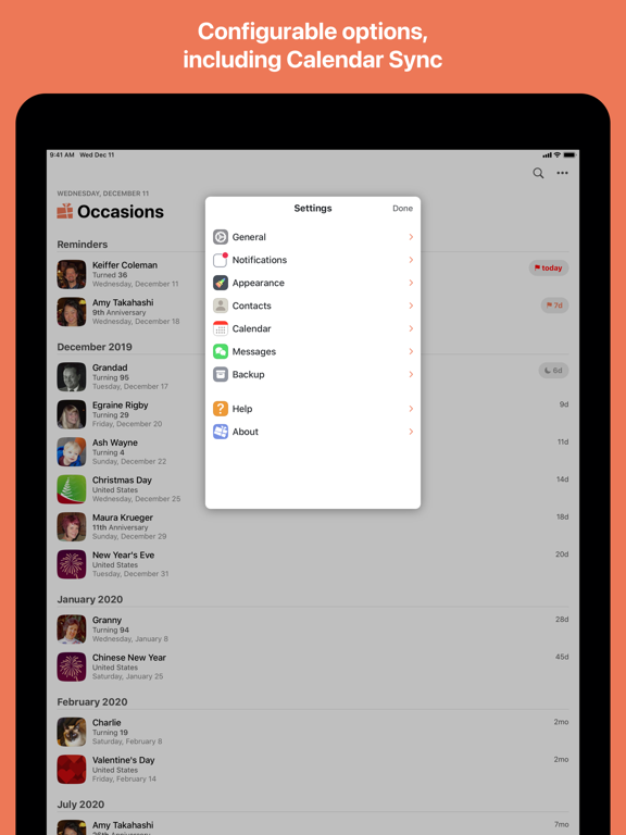 Occasions 3 - Reminders screenshot 4