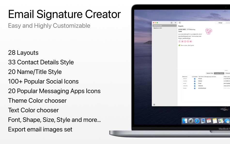 Email Signature Creator - 1.9.9 - (macOS)