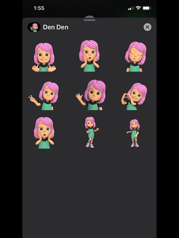 Screenshot #5 pour Den Den Stickers