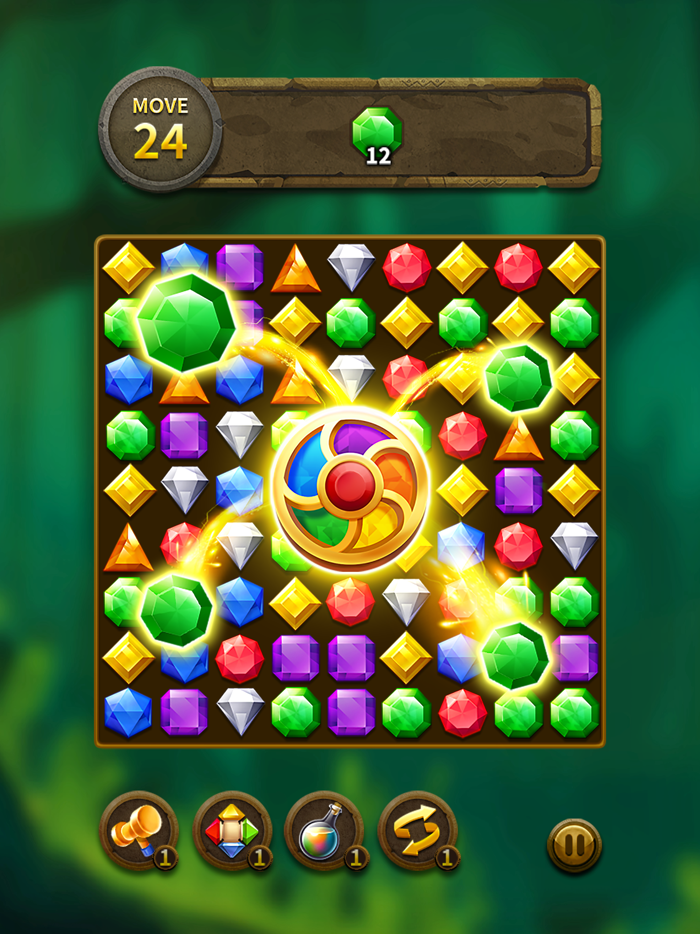 Jewel Match 3 Laser Quest
