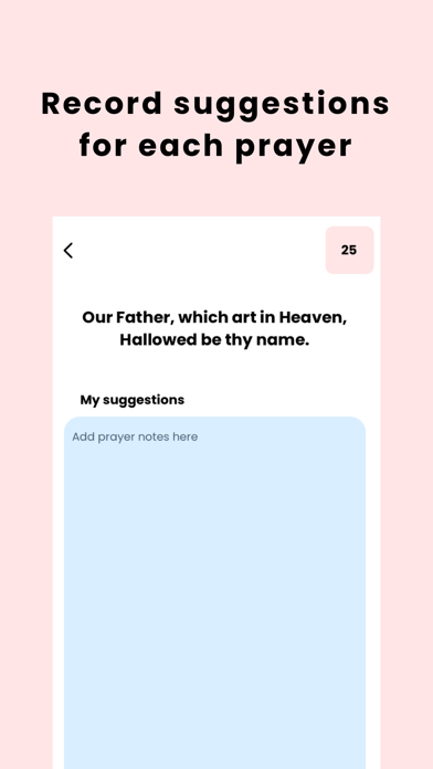 Prayer Planner Screenshot