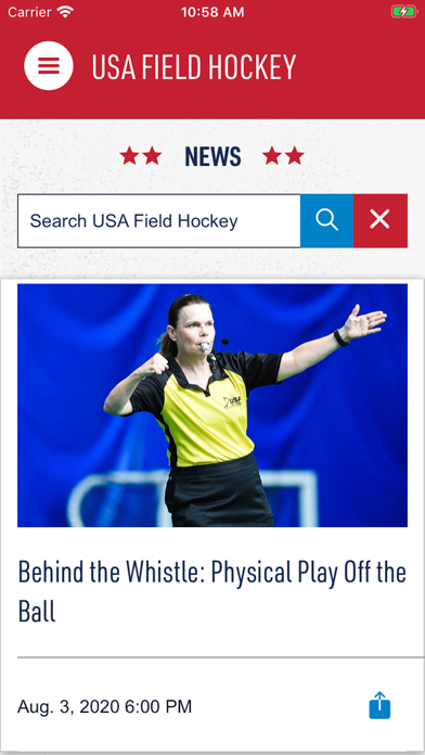 USA Field Hockey Screenshot