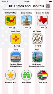 50 us states - american quiz iphone screenshot 3