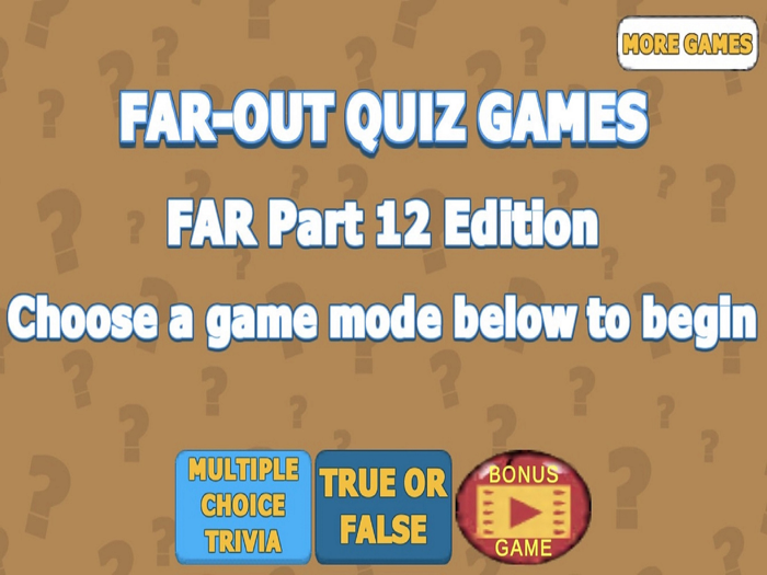FAR-OUT Quiz 12