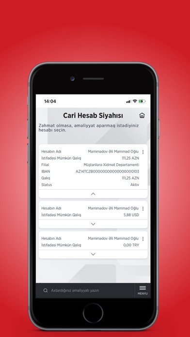 Ziraat Bank Azerbaijan Screenshot