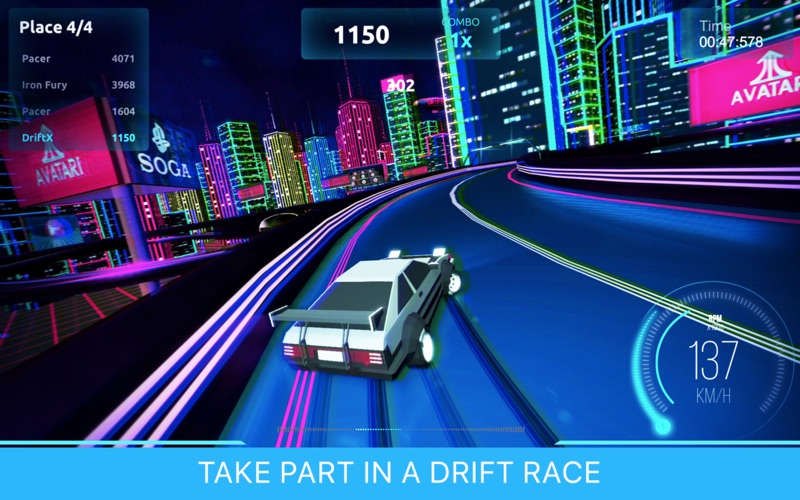 driftpunk racer: drifting race iphone screenshot 2