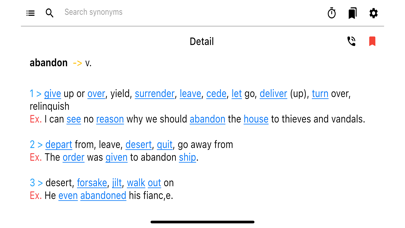 A-Z Synonyms Dictionary Screenshot