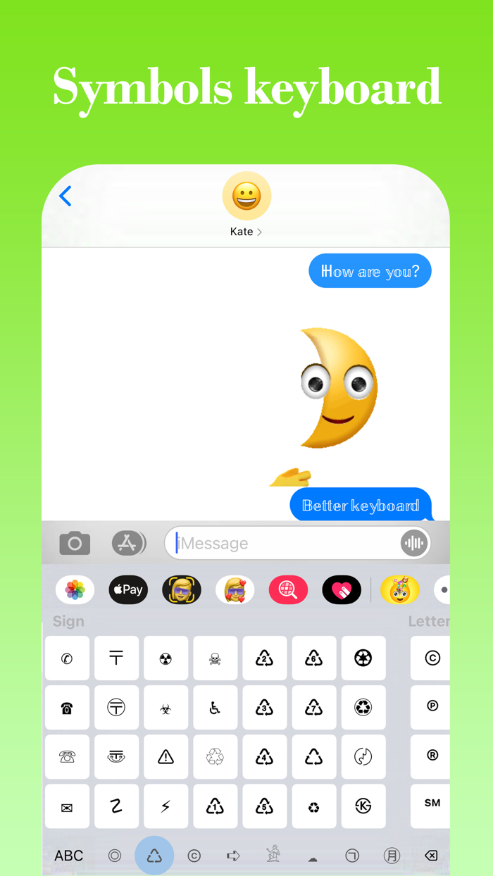 Symbols-Gifs and Emojis Keyboard