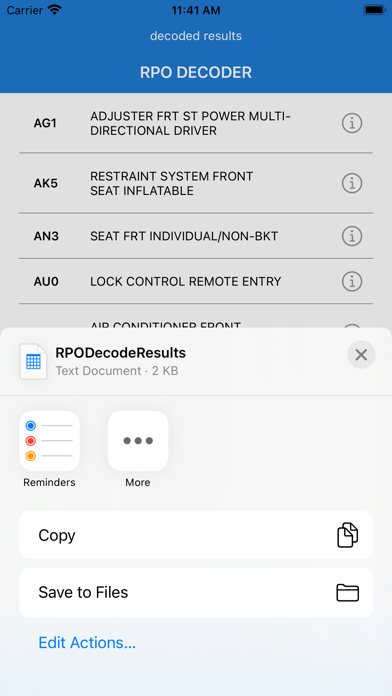 RPO Decoder Screenshot