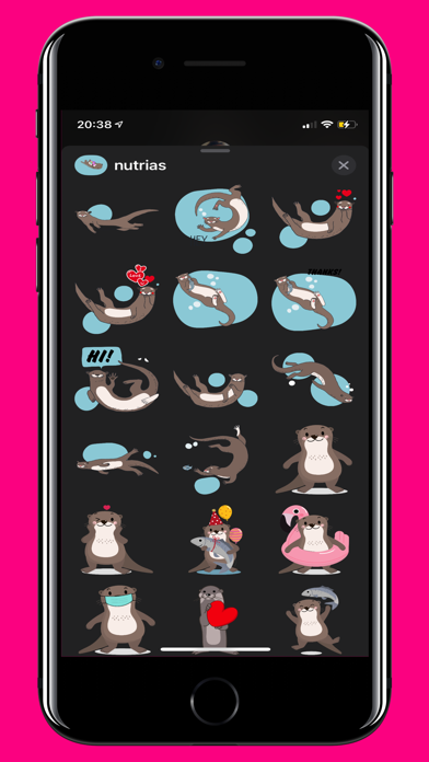 otters stickers Screenshot