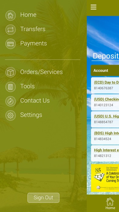 Grenada Co-operative Bank Ltd Screenshot