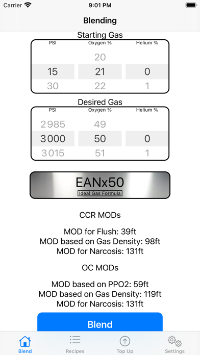 Gas Blender Screenshot