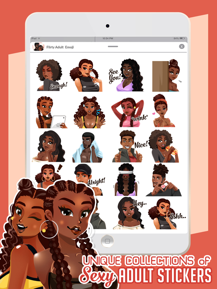 Flirty Adult Emoji Stickers