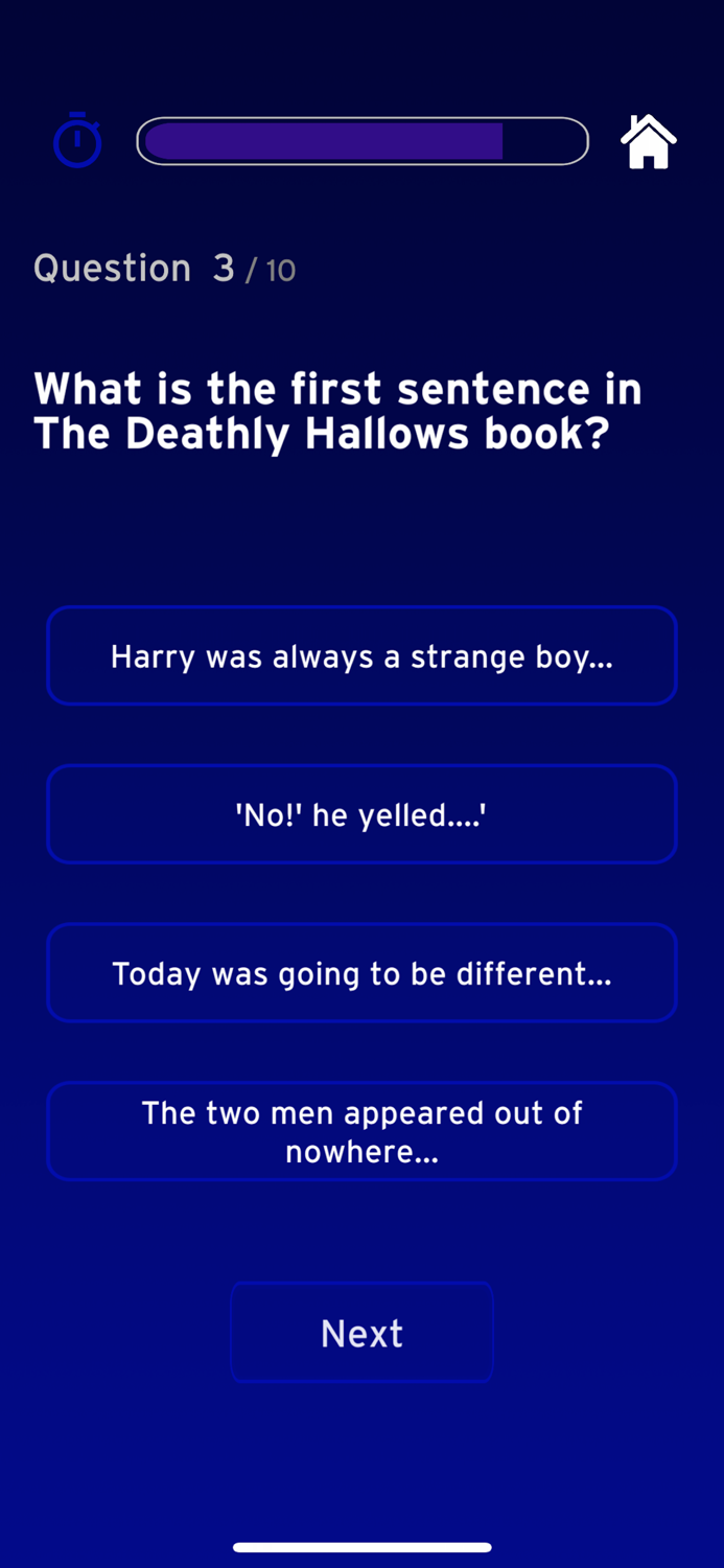 Quiz for Harry Potter