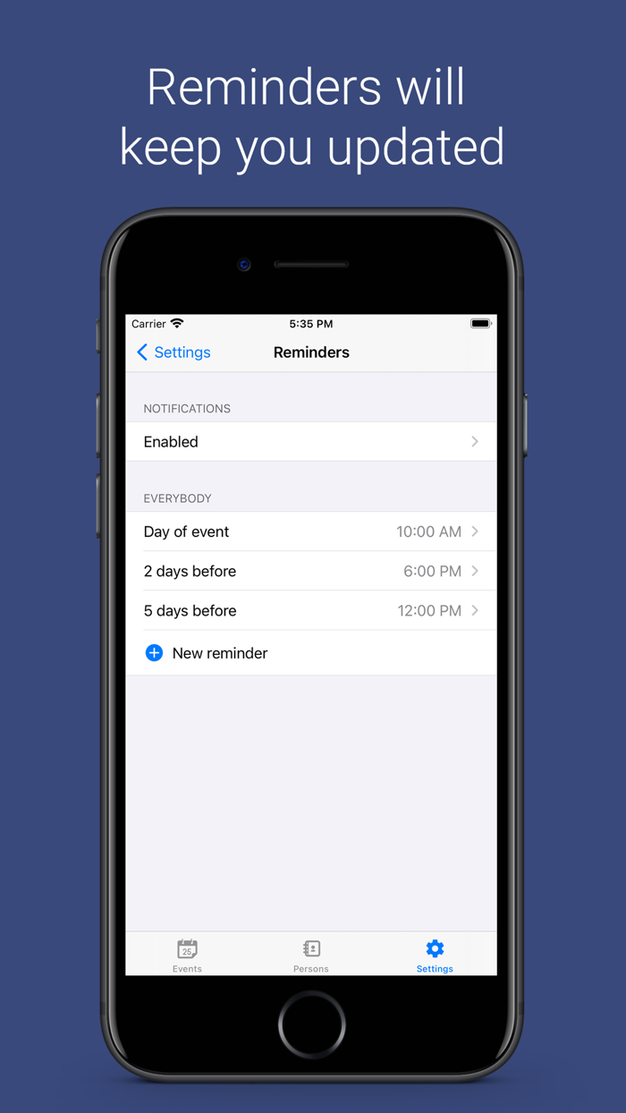 Days Go By Birthday Reminder