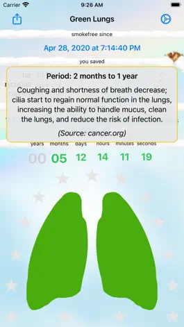 Game screenshot Green Lungs - quit smoking hack