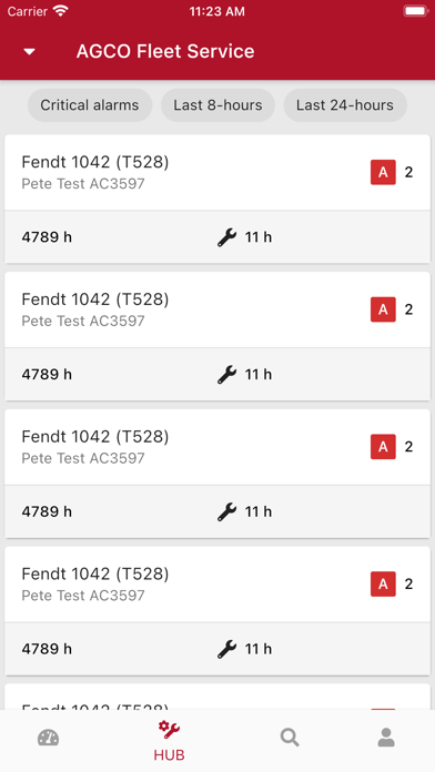 AGCO Connect Dealer Screenshot