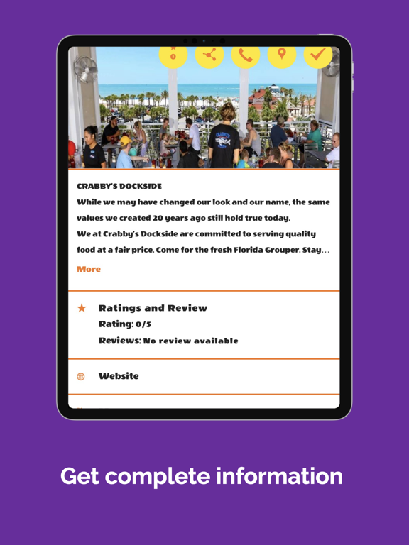 Clearwater Beach iPad screenshot 3 - Travel app