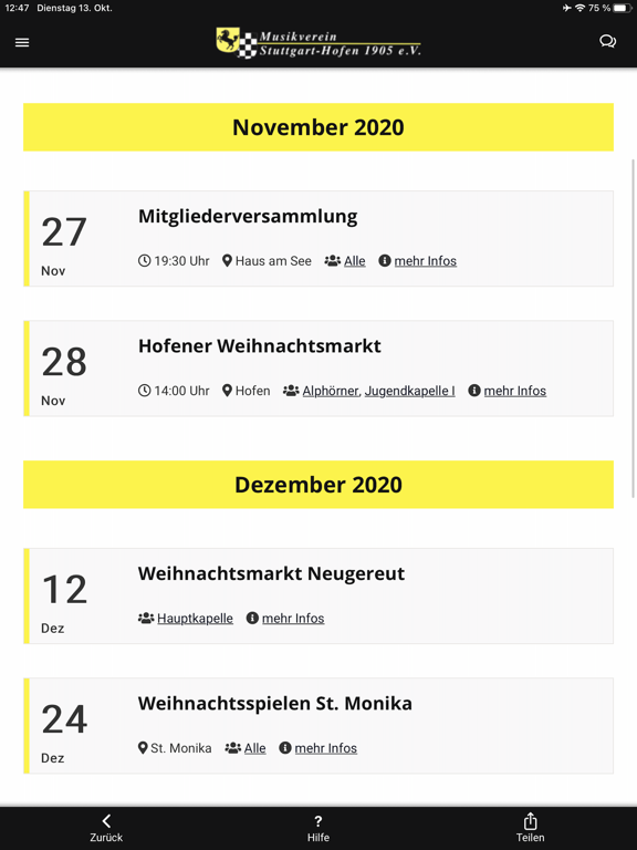 Screenshot #5 pour Musikverein Stuttgart-Hofen