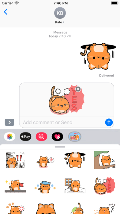 Kuno Kun Stickers for iMessage Screenshot