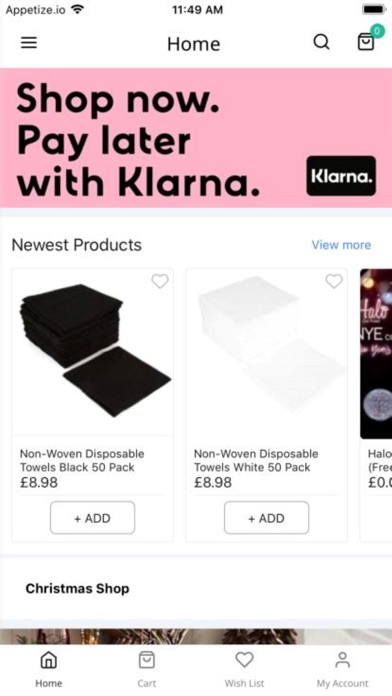 The Warehouse App Screenshot