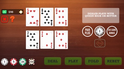 Three Card Poker Vegas Casino Screenshot