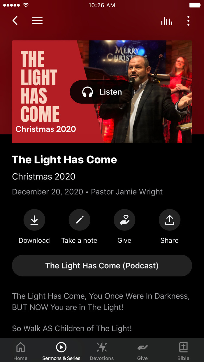 GRACE LIFE CHURCH APP