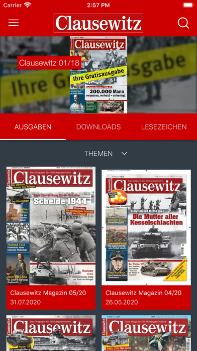 Clausewitz Magazin Screenshot