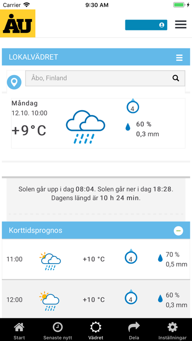 Åbo Underrättelser - ÅU Screenshot
