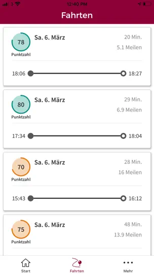 Screenshot von ERGO SafeDrive auf dem iPhone 5