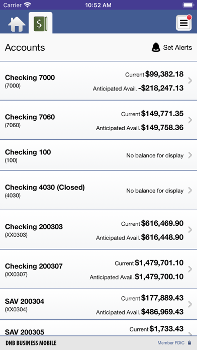 DNB Business Mobile Banking Screenshot